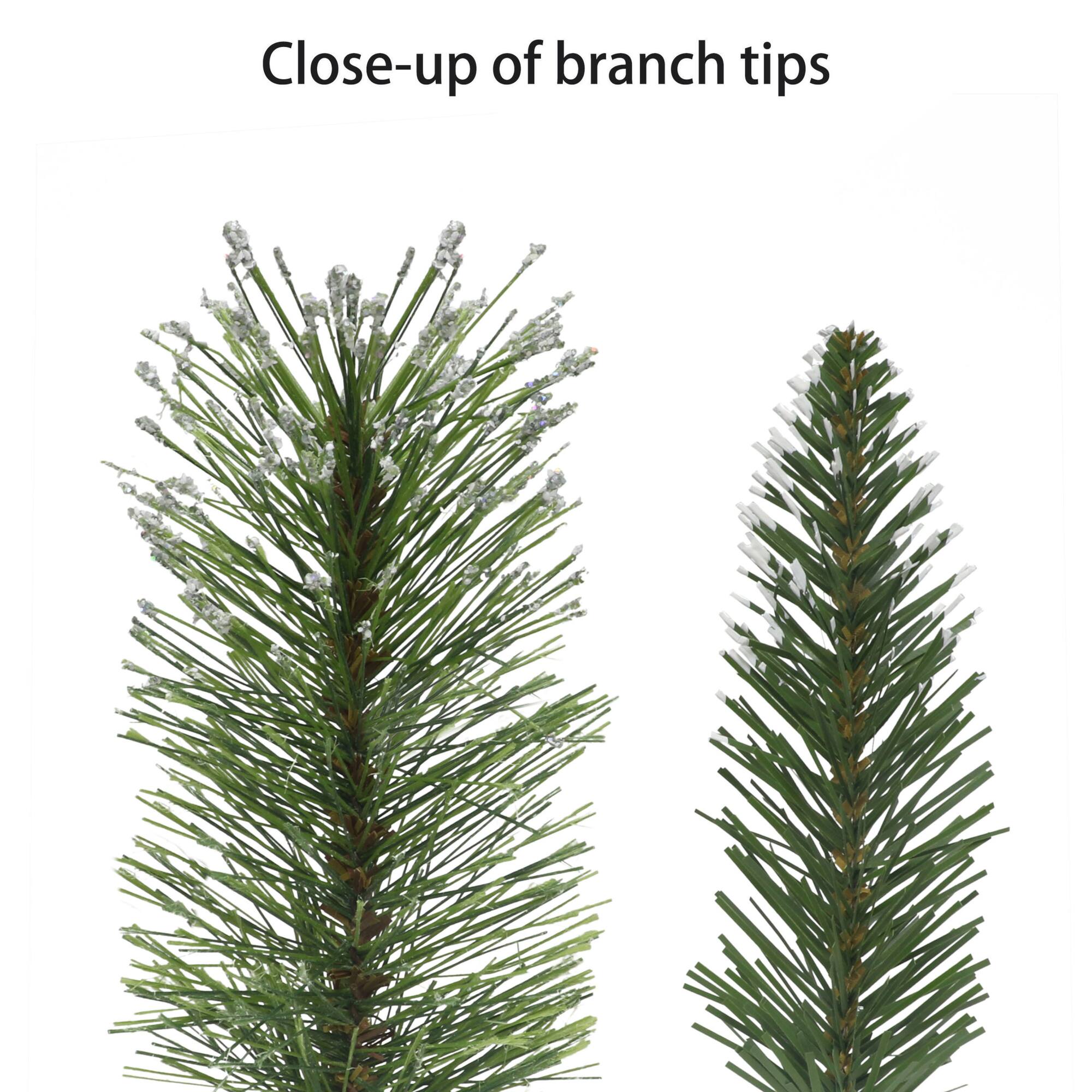 4ft. Pre-Lit Artificial Potted Adorned Christmas Tree, Warm White LED Lights